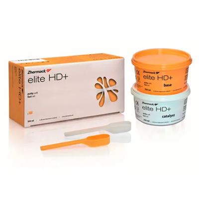 А-силикон слеп. материал, Elite HD+(Элит) Putty Soft Fast Set, ( 2*250мл)/ZHERMACK